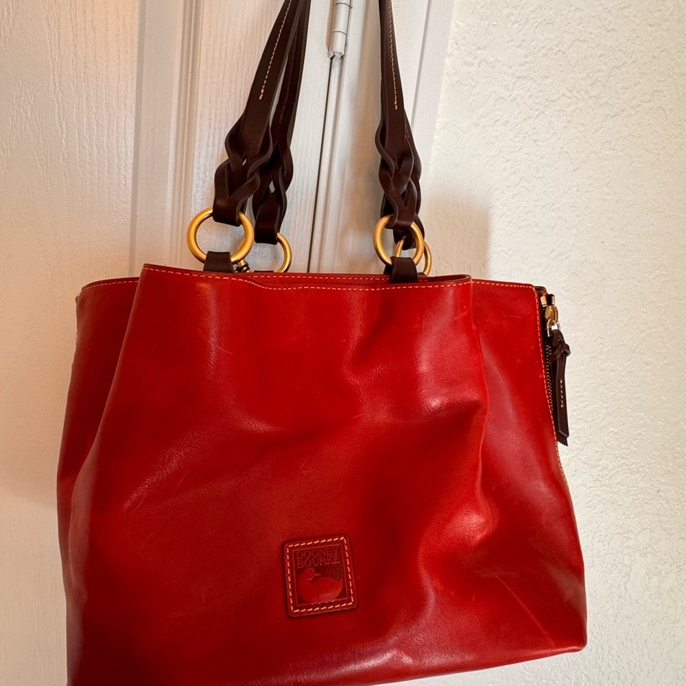 Dooney & Bourke Red Leather Shoulder Bag